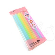 썬코 스트로우 밀크티 음료 버블티 개별포장 일회용 일자 빨대 15개, 1개