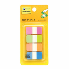 프린텍 팝업 인덱스탭 스티키노트 IT3818-4N 38x18mm 형광4색 25매, 1개, 25개입