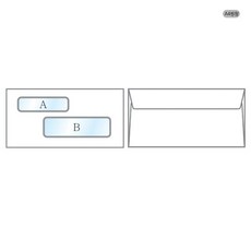 A4 쌍창 10 0매 5x220mm 창문봉투 장부 편지 서류 경조 서식 사무 오피스