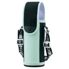 ZOJIRUSHI 象印 不鏽鋼 480ml 瓶用肩背套 MC-BA02, 1個, 淡薄荷綠