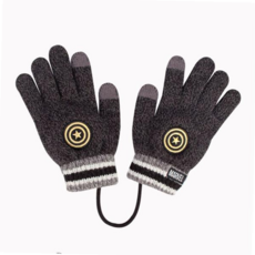 어린이겨울장갑 캡틴 블랙 기모 어린이 터치 겨울 방한장갑 MV0654