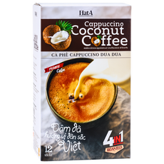 코코넛 카푸치노 커피 베트남 인스턴트 카페라떼, 1개, 12개입, 216g