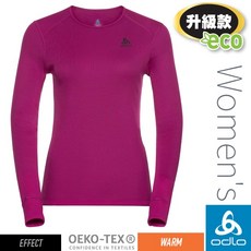 ODLO 瑞士 女 保暖控溫銀離子 圓領長袖內衣 ECO Warm 排汗衛生衣