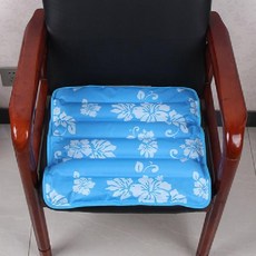 降溫加厚冰墊 辦公室涼墊 汽車學生椅墊 冰涼水墊, 37*39加厚藍色楓葉