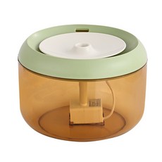 靜音流動貓咪飲水機, 綠色 21*21*14.5, 1個