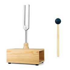 미미라클 차크라 튜닝 포크 세트 - 1종 7종 포함된 가중 소울, 528 Hz