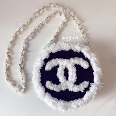 미우크굿즈 카드 지갑 코튼캔디 네트공예 DIY, 클래식화이트 테디 라운드 풀세트, 1개