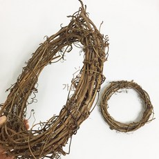 가온데이즈 넝쿨리스틀 원형 조화리스만들기, 소(13cm)