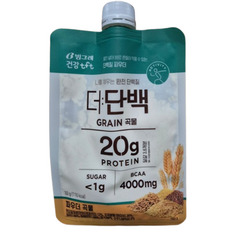 빙그레 더 단백 파우치 곡물맛 단백질 파우더 분말, 32g, 1개