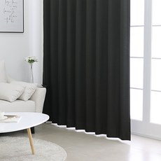 POGnAn DRESSY遮光窗簾 掛鉤式, 炭灰色