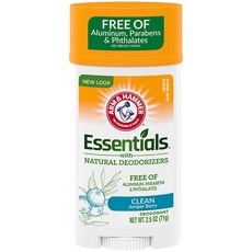 Arm & Hammer 鐵鎚牌 Essentials 小蘇打體香膏 杜松漿果 2.5oz/71g 無鋁 無防腐劑 無塑化劑, 1個