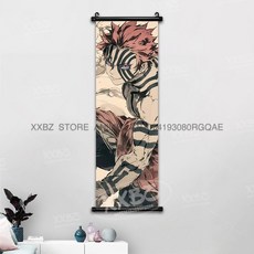 귀멸의칼날 아크릴스탠드 귀칼 장식 스크롤 그림 Kamado Tanjirou Tomioka Giyuu 홈 Kochou Shinobu 캔버스 포스터 선물, [00] 25x75cm(10x30inch), [24] gmzr25-20