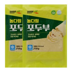 농다원 NON GNO 콩으로 만든 국내생산 건두부 냉장 진공 포두부 갓 만든 두부피, 2개, 250g