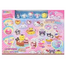 산리오캐릭터즈디저트데코놀이와블링데코, 1개, 혼합색상