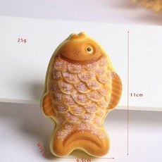 음식 모형 1개 신제품 슬로우 리바운드 시뮬레이션 타이야키 빵 장난감 스트레스 해소 스퀴즈 선물, 옵션02) Takoyaki-B