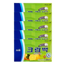 크린랩 크린백 위생봉투 17*25 300매, 5개