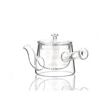 북대사글라스 티포트 300ml HR315 횡파형 1인용 찻주전자, 1개