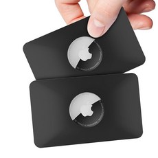 AirTag 케이스 2개 - 에어태그 지갑 핸드백 백팩 클러치 팔찌용 플렉스 신용 카드 사이즈 지갑 홀더 (블랙) PSRAT 11st_amz 144301 6612037, AirTag 케이스 2개 - 에어태그, 지갑, 핸드백,