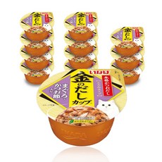이나바 금빛육수컵 70g 10종, 참치&가츠오부시, 12개