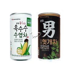 광동 미니캔 2종 옥수수수염차5캔+헛개차5캔 총10캔, 175ml, 10개