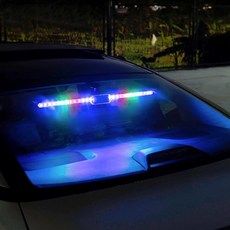 LED 경광등 차량 내 자동차 추돌방지 프리빔 경고등 레벨 1 리모컨 60cm USB 충전