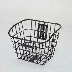 電動車自行車通用加大加粗帶蓋車籃 附防水內包及前後配件, 1個, 33加粗 前用 無蓋+配件