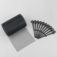 잎사귀 방지망 홈통 하수구 보호기 간편 설치 청소 도구, 02 Black with Hook