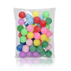 KC인증필 컬러 무지 추첨볼 로고없는 탁구공 공예 행사용 만들기, 혼합색, 1세트, 50개입