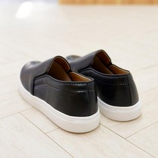 국내제작 남자 텍스처 패턴 밴딩 타입 경량 쿠션 데일리 슬립온 슈즈 6SS