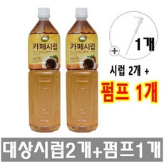 대상 카페시럽 2개 + 시럽펌프 1개