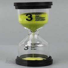호이 유리 모래시계 욕실악세사리 1분모래시계 욕실시계, 10분
