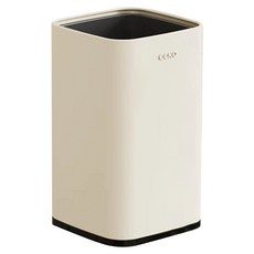ceko 無蓋垃圾桶 奶油風 18L 大容量, 奶白色
