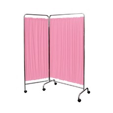 耀宏 屏風 YH093系列 台灣製不鏽鋼折疊屏風 醫院診所隔間簾, 詳見包裝, 詳見包裝, 粉色 兩折式屏風