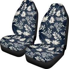 화이트 히비스커스 플라워 카시트 커버가 드리윗 하와이 프린트 앞좌석 보호대 커버 매트, Palm Leaf