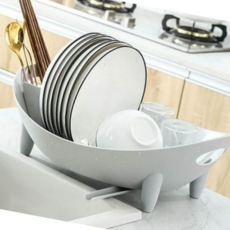 스텐 물받이식기건조대 1단 설겆이건조대 싱크대그릇정리대, 단품