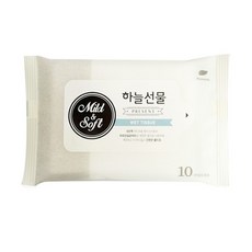 하늘선물 피톤치드 부드러운 물티슈 10매 10개 백향크리너 나프탈렌 용 탈취제 세정제 소변기 세척기 dew+300ah