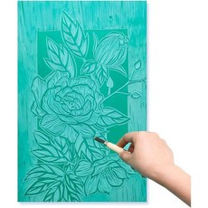 JINUPHION 판화용 리놀륨 블록 소프트 라이노컷 판화 용품 녹색 고무 조각 스탬프 제작 11.6인치 x 8.3인치 두께 19인치1개, 1