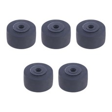 카세트 플레이어 용 고무 압력 롤러 핀치 휠은 소음 감소 테이프 플레이어 교체를 부드럽게 표면화합니다., 5개