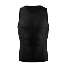 RideYouLai 남성용 스포츠 싱글릿 조끼 상의 체육관 피트니스 사이클링 트레이닝 러닝 속옷 셔츠 운동용 빠른 건조 탑 블랙. 158151