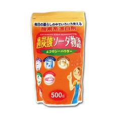 日本 Novopin 酵素 漂白粉 倍半碳酸鈉 油垢 廚房 浴室 管道 衣物 洗衣槽, 1個, 過碳酸鈉500g(大橘袋)