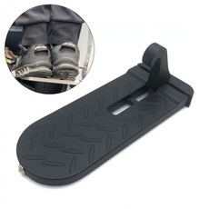 자동차 보조발판 사이드 발판 도어 스탭 지붕 사다리 (두발올림 와이드형) (Araium), AI_01 와이드도어스텝-블랙