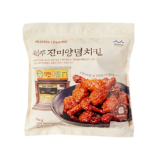 (매장정품) 피코크 원주 진미 양념치킨 750g 235632, (매장정품) 피코크 원주 진미 양념치킨 750g 235, 2개