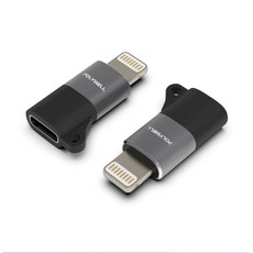 POLYWELL 轉接頭 轉接器 Lightning To Type-C 適用 iPhone 14 13 12, 1個, Lightning - USB-C