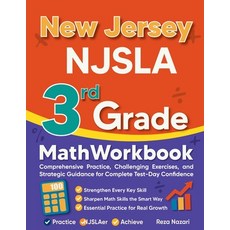 (英文圖書)New Jersey NJSLA 3rd Grade Math Workbook: Comprehensive Practice Challenging Ex... 平裝版, Effortless Math Education, 英文