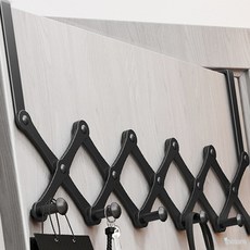 라프샵 문에거는옷걸이 자바라 6구 도어후크 블랙