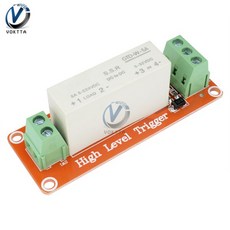 Dc 5a 3-32 v 5a 솔리드 스테이트 릴레이 1 채널 ssr 모듈 arduino 용 하이 로우 레벨 트리거 스위칭 솔리, 1개