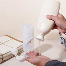 거꾸로 밀폐 보관캡 로션 보관 뚜껑 3P 세트, 1세트, 화이트