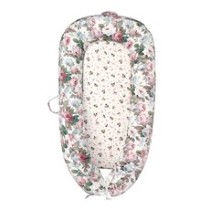 MORA 新生兒 嬰兒牀 寶寶牀 便攜式可拆卸寶寶窩 牀中牀, 水墨花蝴蝶:可拆整牀