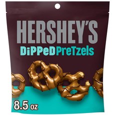 허쉬 HERSHEY'S 밀크 앤 다크 초콜릿 커버 딥 프레즐 백 241g8.5온스 175744