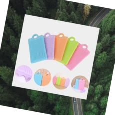 실리콘 접는 편리한세탁 빨래판, 블루 MD001162, 1개